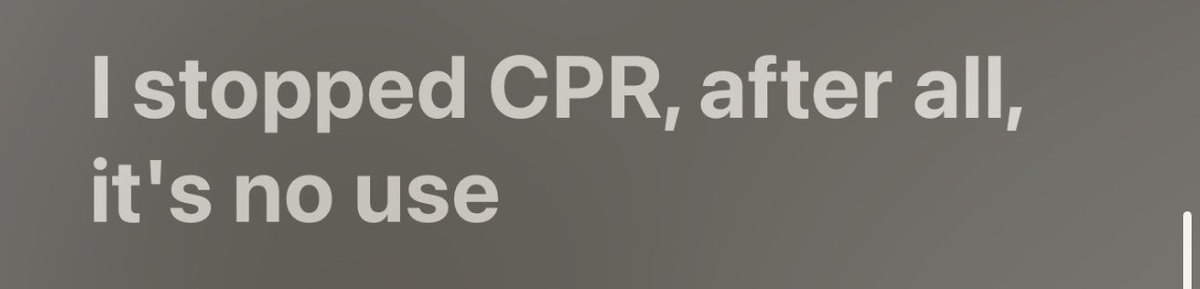 ellie_elizabet's tweet photo. the fact in YLM she says she cant find a pulse and then in So Long London says she stopped CPR😭 #TSTTPD #TTPDBoardMeeting https://t.co/6Rb4NbX60H