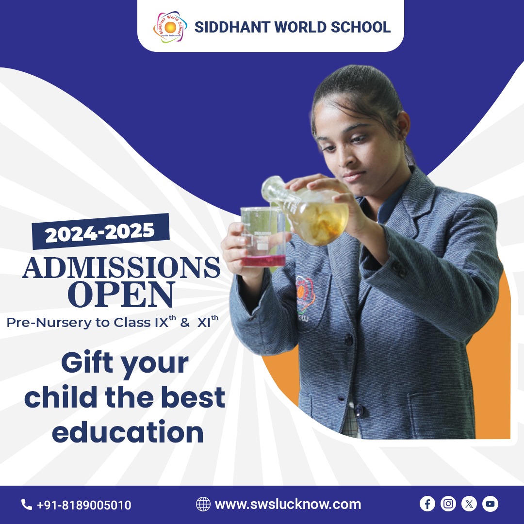 Gift your child the ultimate treasure: a world-class education where knowledge becomes their greatest asset and dreams take flight towards boundless possibilities.

Admissions Open 2024-25
Visit us: swslucknow.com 

#admissionsopen2024_25 #bestschoolnearme #CBSE