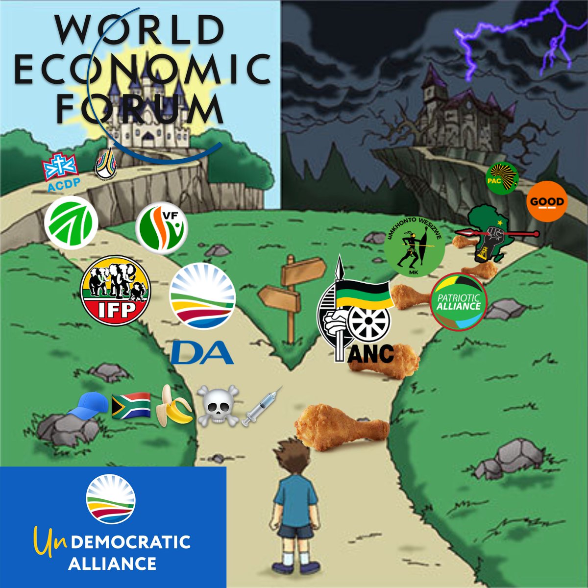 If you vote ANC the Climate Change will destroy us all! 🧢🇿🇦🍌☠️