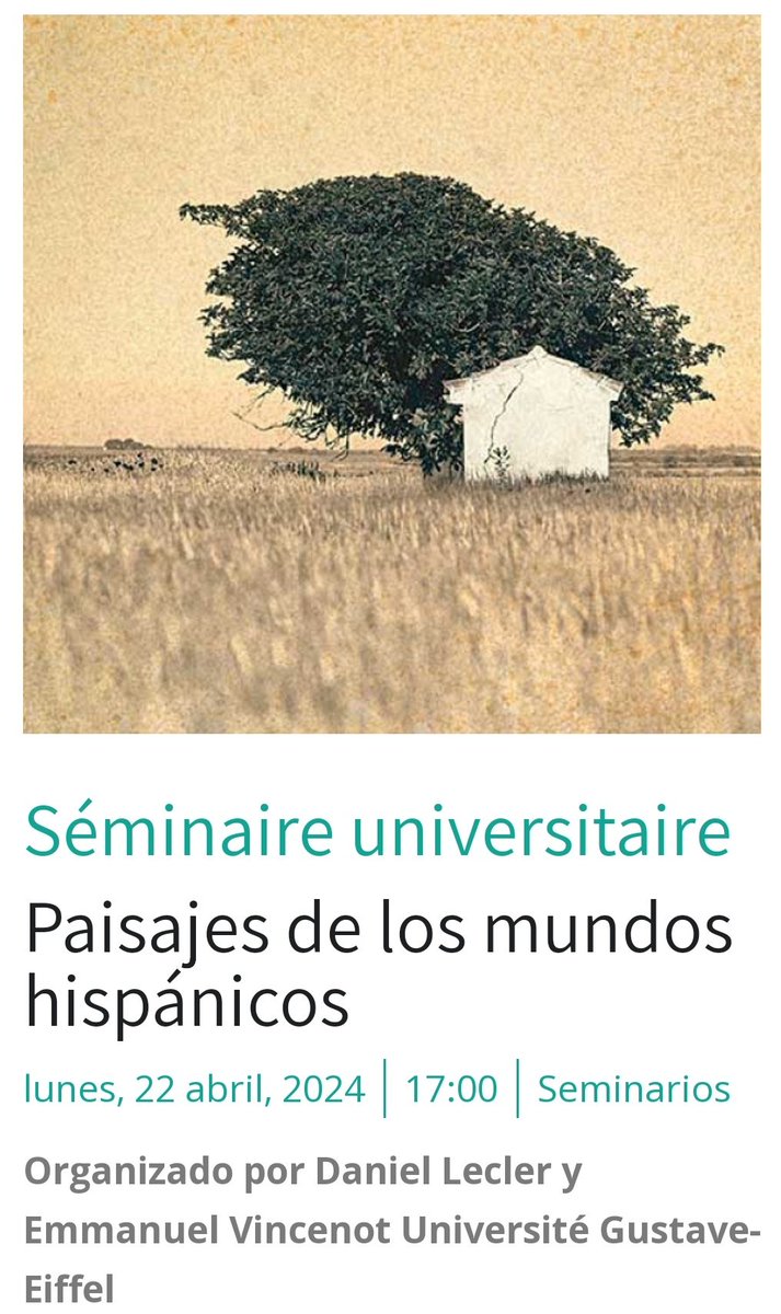 Continúa el interés académico internacional por #Peironcely10. Tras la visita a Entrevías de profesores de Princeton y La Sorbona, el coordinador de #SalvaPeironcely10, contará el proyecto en París, invitado por la Universidad Gustave Eiffel.
MÁS INFO:
colesp.org/events/seminai…