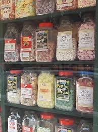 Childhood memories going to the shop for a selection of sweets from different jars