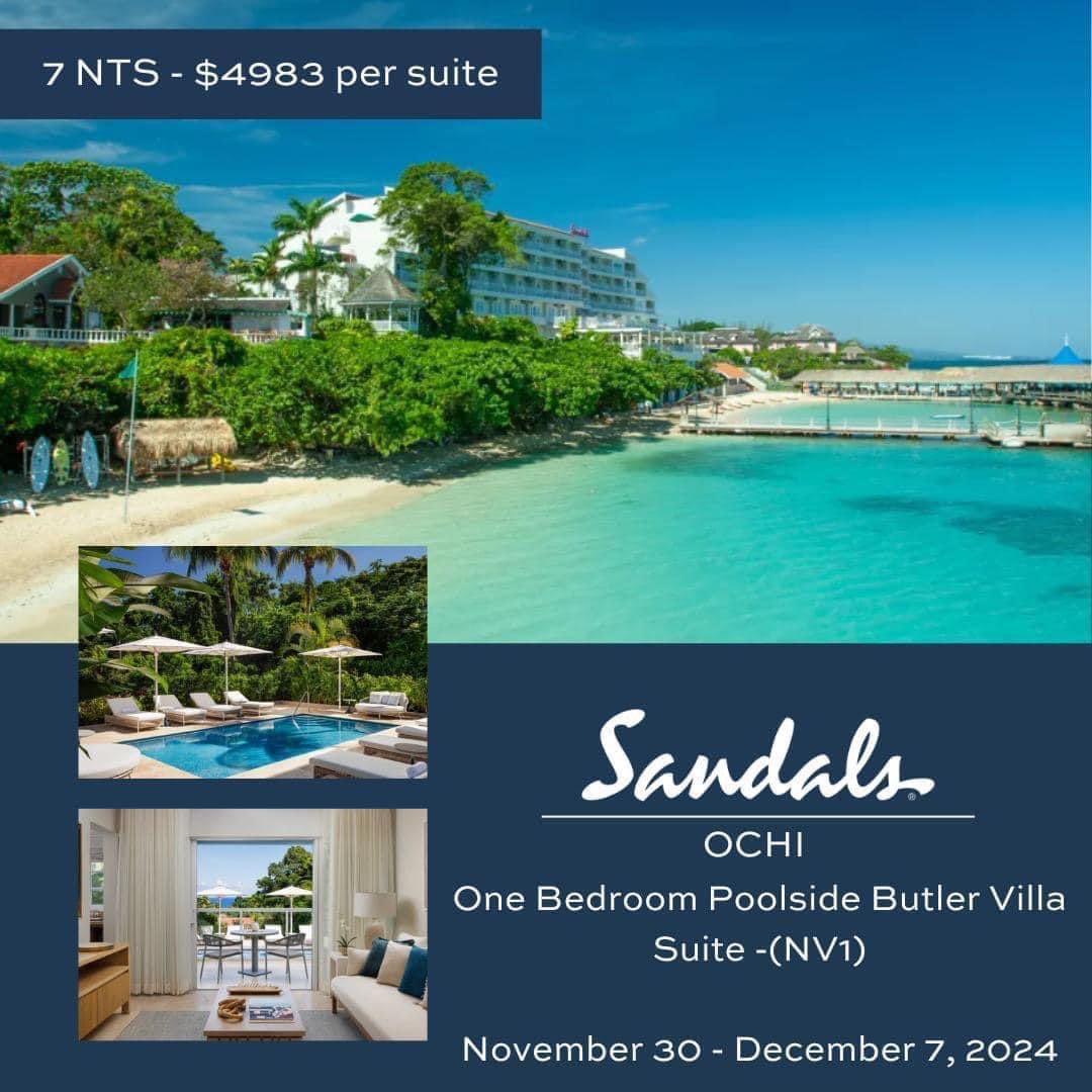 deborahstanley1's tweet photo. One of this week’s #sandalsresort #777deal Ask me about how to book! #travel #travelmation #travelmationtravelagent #getoutthere #debsdreamdestinations https://t.co/YVaed0W7XF
