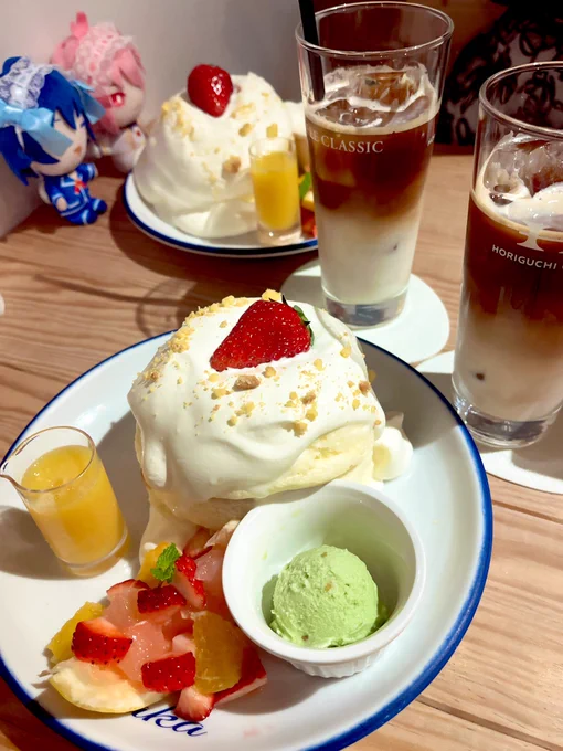 さんとずっと再来したかったパンケーキ屋さん来た