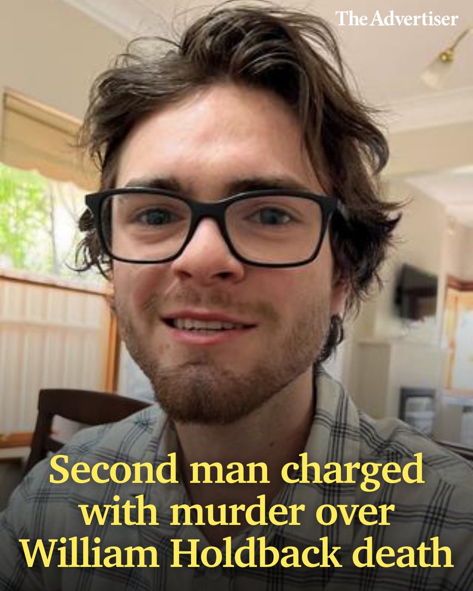 A man aged in his 50s is the second person to be charged over the alleged murder of ex-Concordia College student William Holdback at Welland. Latest: bit.ly/4b1JXK4 #TheAdvertiser