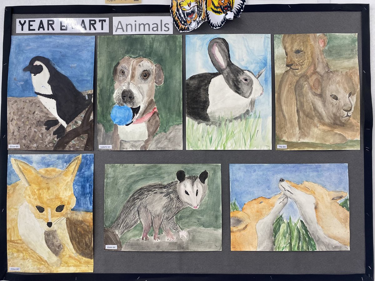 Fabulous Year 6 finished watercolour animal paintings. <a href="/CN_Year6/">Castle Newnham Year 6</a> <a href="/CastleNewnham/">Castle Newnham</a>