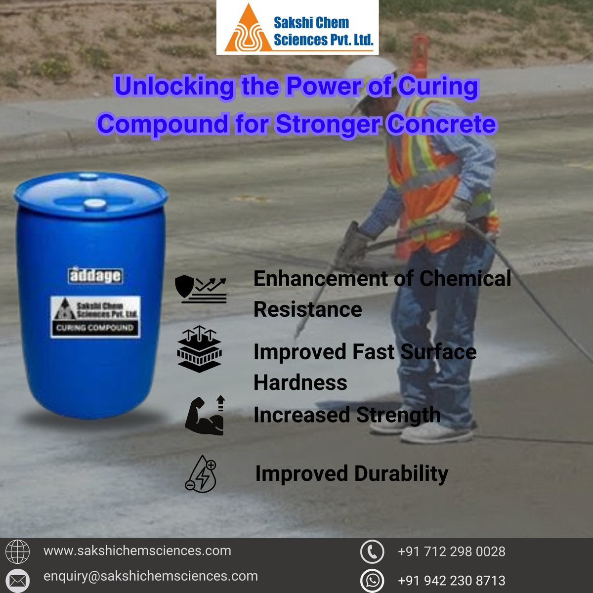 Don't let your concrete go unprotected. Our curing compound is the shield your construction project needs. 🛡#ConcreteCure #CuringCompound #ConcreteProtection #ConstructionEssential #StrengthAndDurability #BuildingMaterial #ConcreteCare