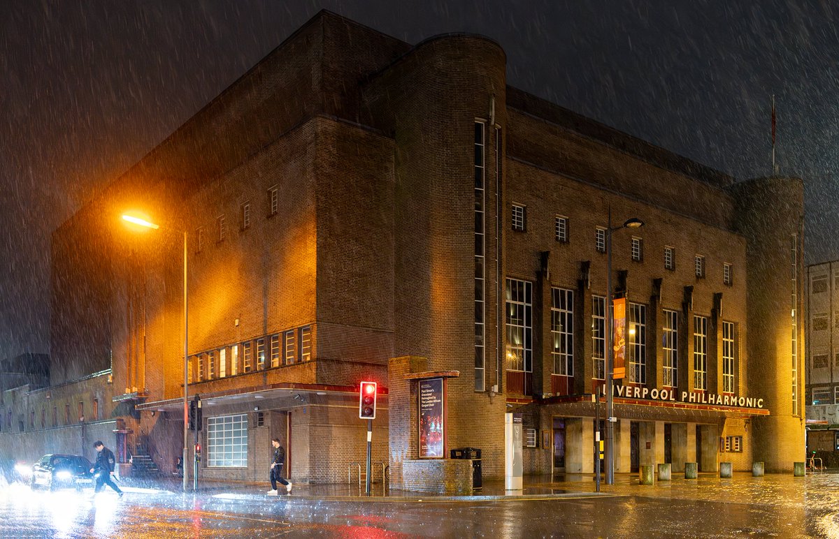 Good morning. A wet start to the day. Philharmonic Hall, Hope Street, #Liverpool.