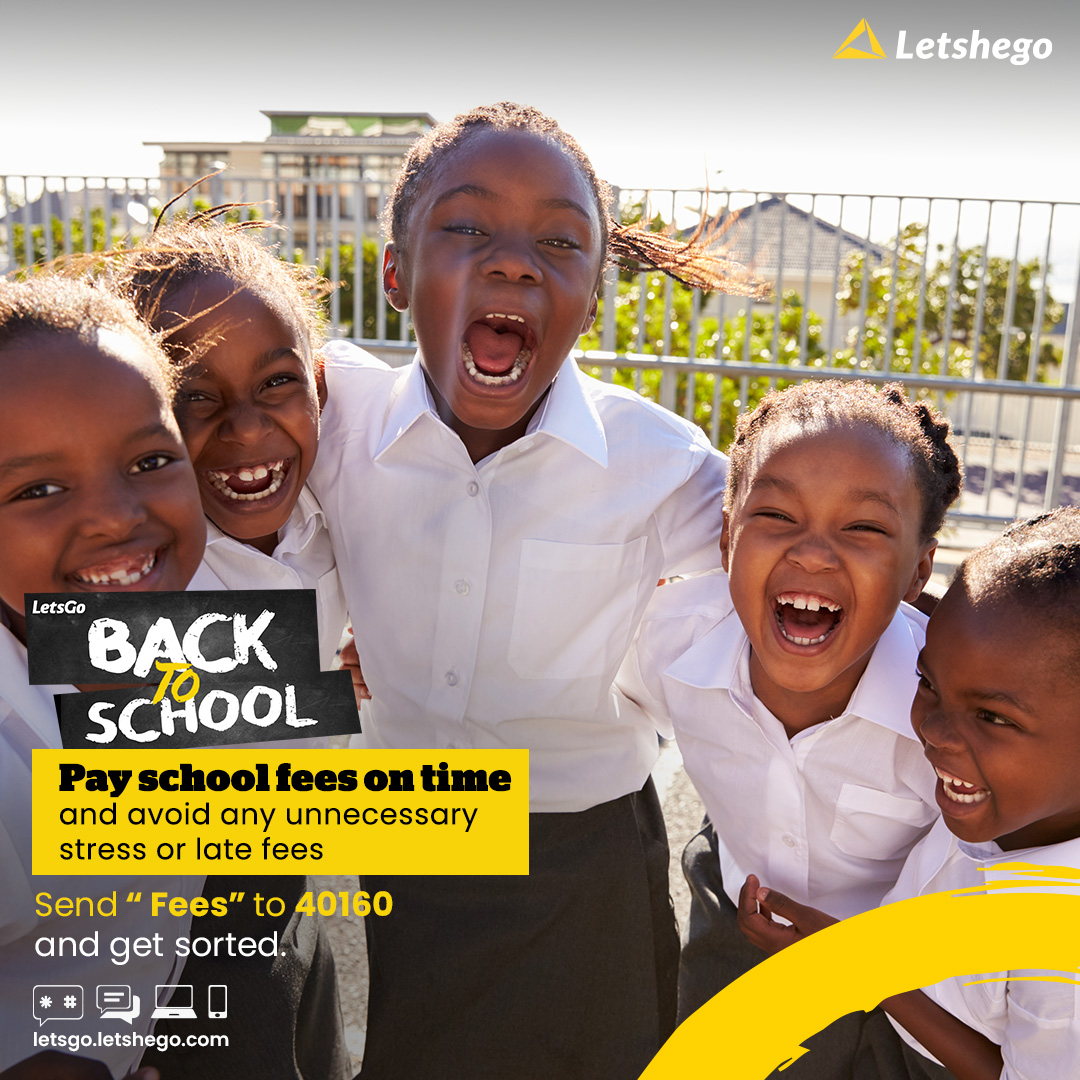 Time ya back to school is around the corner.  Say yes to masomo quality without the financial strain. Join us as we help you in shaping brighter futures. To get a Salary Check-Off Loan SMS “ Fees” to 40160. #Letshego #BackToSchool