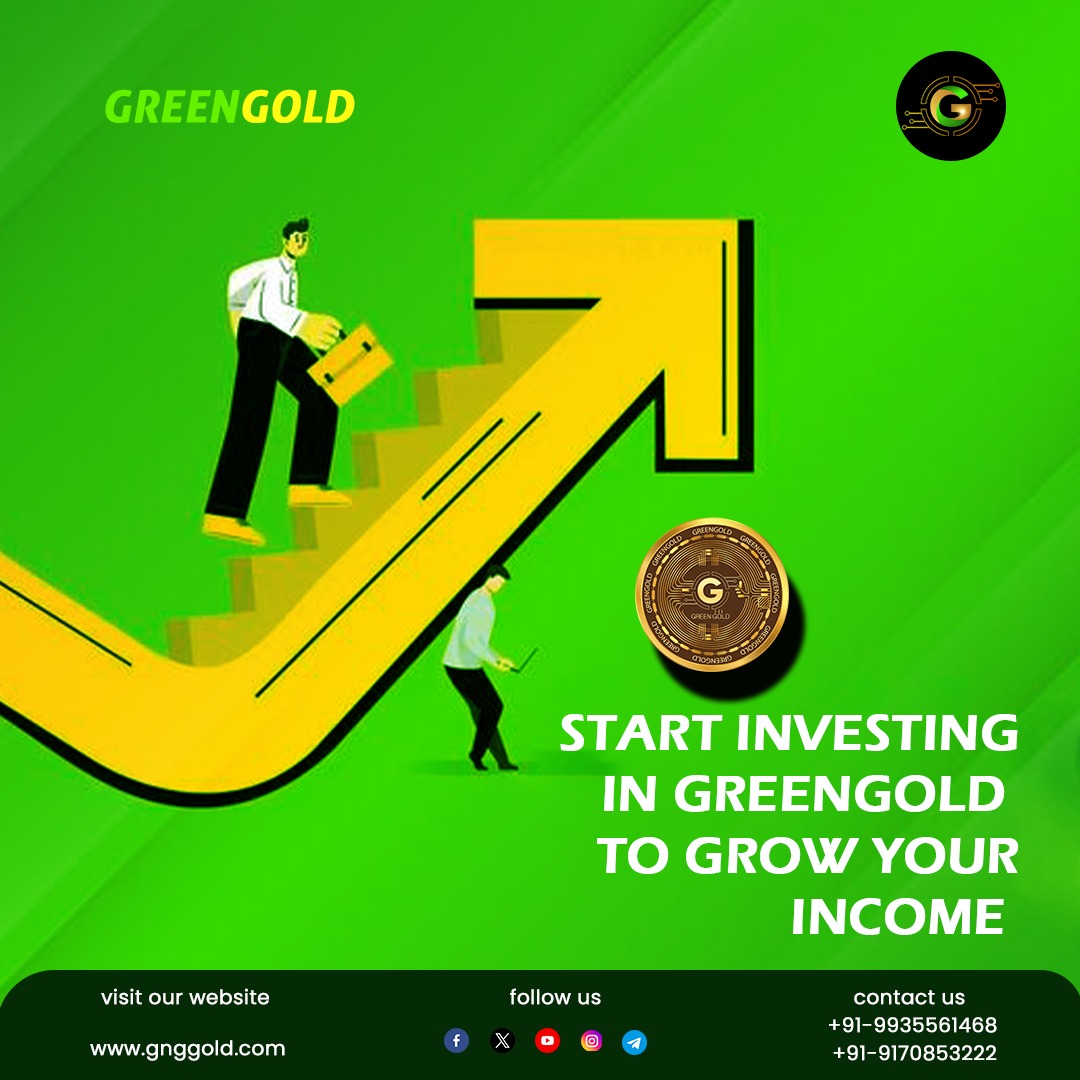 Start Investing in GreenGold to Grow your Income.💸💯✨📈
.
#gnggold #greengoldstaking #greengoldinvestment #gnggold #greeninvestment #gogreen #investmentforfuture #futurecoin #cryptoinvestment .
.
Disclaimer: Nothing on this page is financial advice, please do your own research!