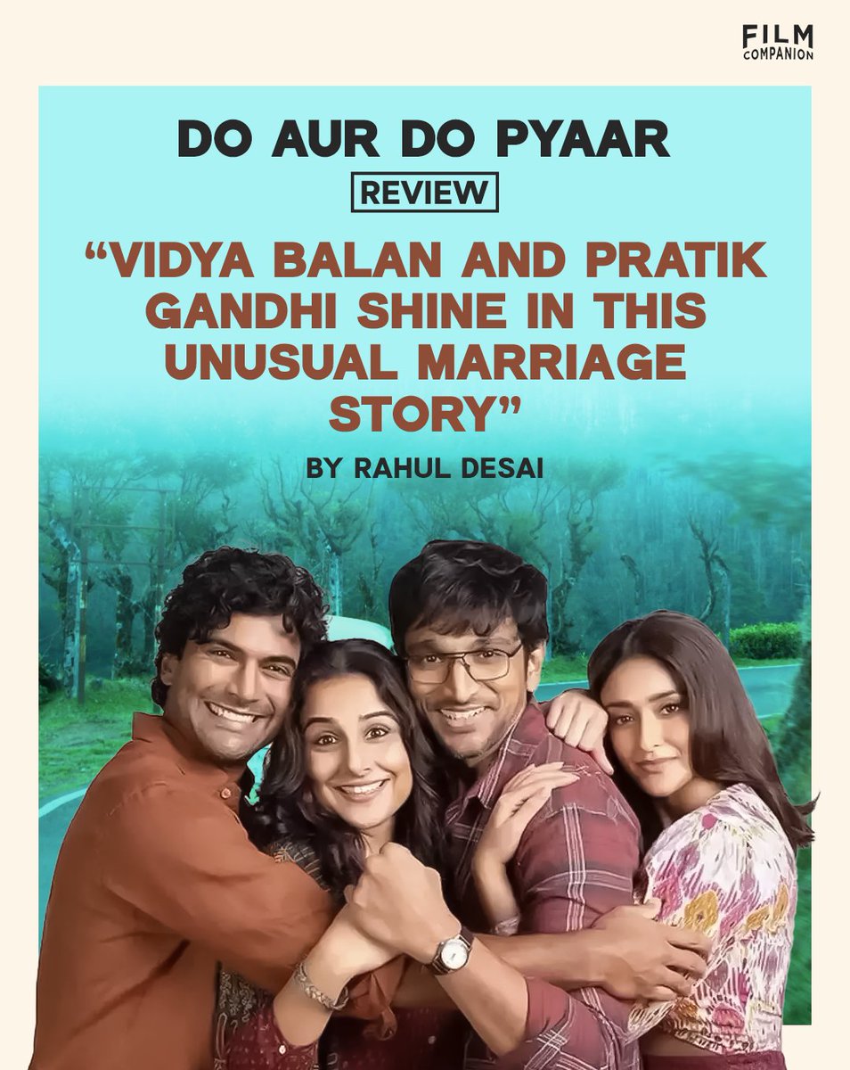 'The refreshing thing about #DoAurDoPyaar is its cultural translation. The film is adapted to an urban-Indian setting without softening the frankness of its themes,' writes @ReelReptile in his review. Read the full review on our website! #FilmCompanion