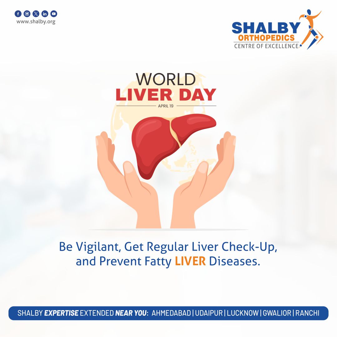 Let’s prioritize the well-being of our liver health through cultivating a healthy lifestyle and regular check-ups. Remember, Liver Hai to Life Hai. #worldliverday #liverhealth #shalbyhospitals #liverhealthawareness #liverhealth #LiverCancerAwareness