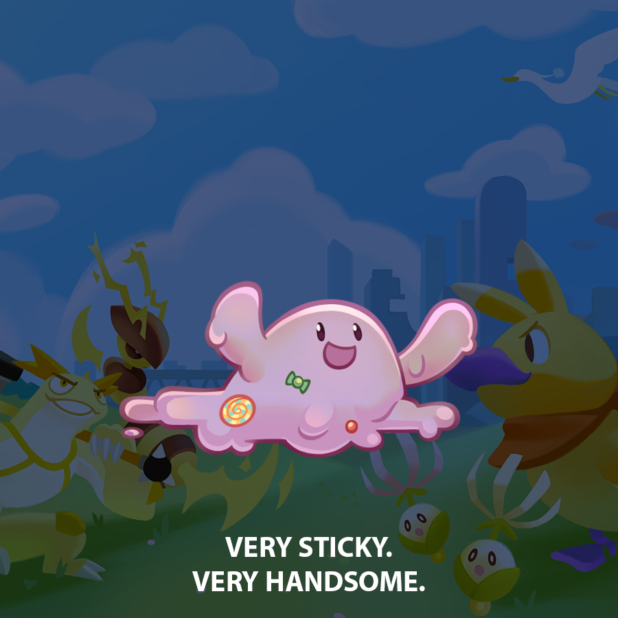 PlayNeoDuel's tweet photo. Meet the #BackpackMonsters
Day 3: Sugacoat
it's not in the game yet so we're not so sure https://t.co/g82YKsoMYb