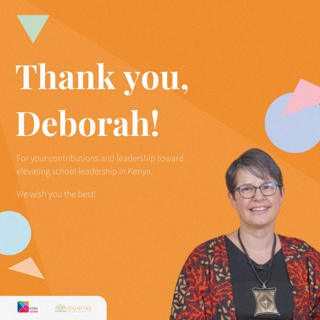 💫Thank you, @DeborahKimathi for your exceptional leadership and commitment as the CEO of @dignitasproject. As she begins a new chapter, we celebrate her profound impact on our partnership & the work we have done to empower school leaders in Kenya. We wish Deborah the best!