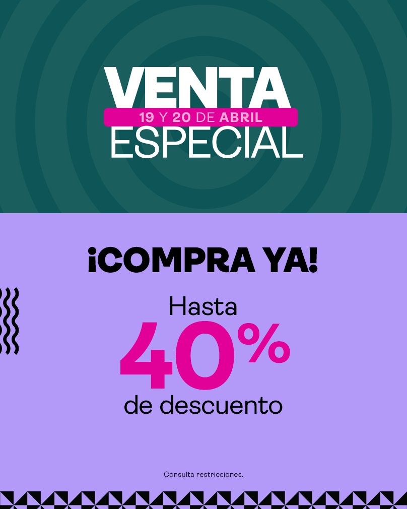 🕛 Llegó la Venta Especial 🥳 con descuentos de hasta 40%. No lo pienses más ¡Aprovecha y compra ya! liverpool.onelink.me/GNnO/djzvxvxg #TodoenLiverpool #EsParteDeMiVida