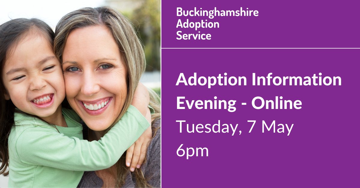 Thinking about #adoption? 🤔 Come along to our online Adoption Information Evening. It's an opportunity to meet our Adoption team, learn about the process & ask questions – with no commitment. - Tues, 7 May - 6pm For more info and to book, click here: orlo.uk/jmmhZ