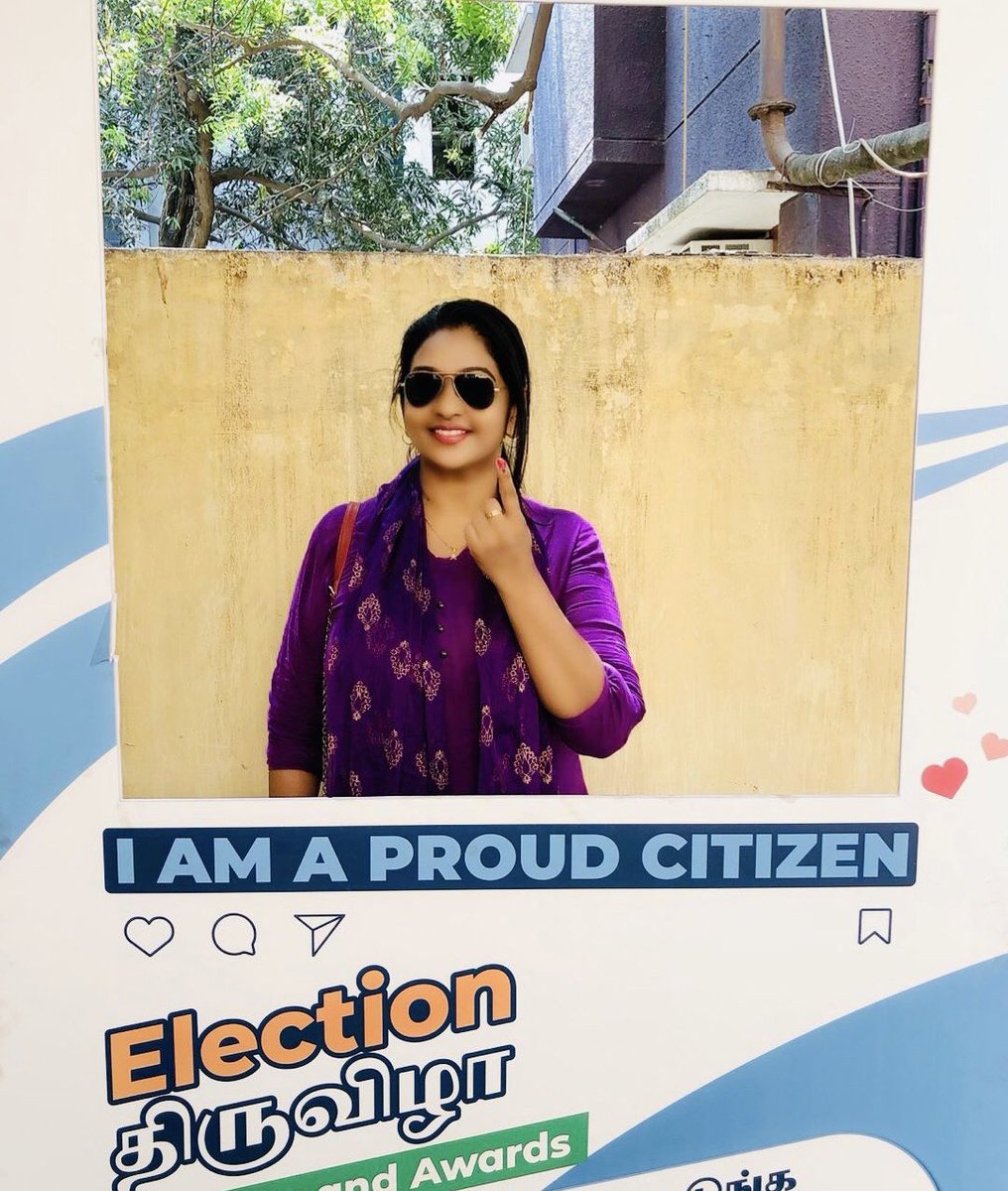 “Done my Duty”!!!… ❤️🥰❤️🥰❤️
#Elections2024 #tamilnaduelection 
 #LokSabhaElections2024