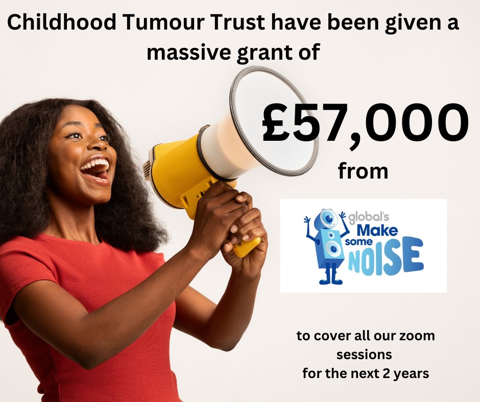 A hard secret to keep but today we can shout it out. Thank you to absolutely everyone who donated & the celebrities who helped to raise so much money for small charities likes ours. This grant will help those affected by NF1 know that they are not alone @makenoise #MakeSomeNoise