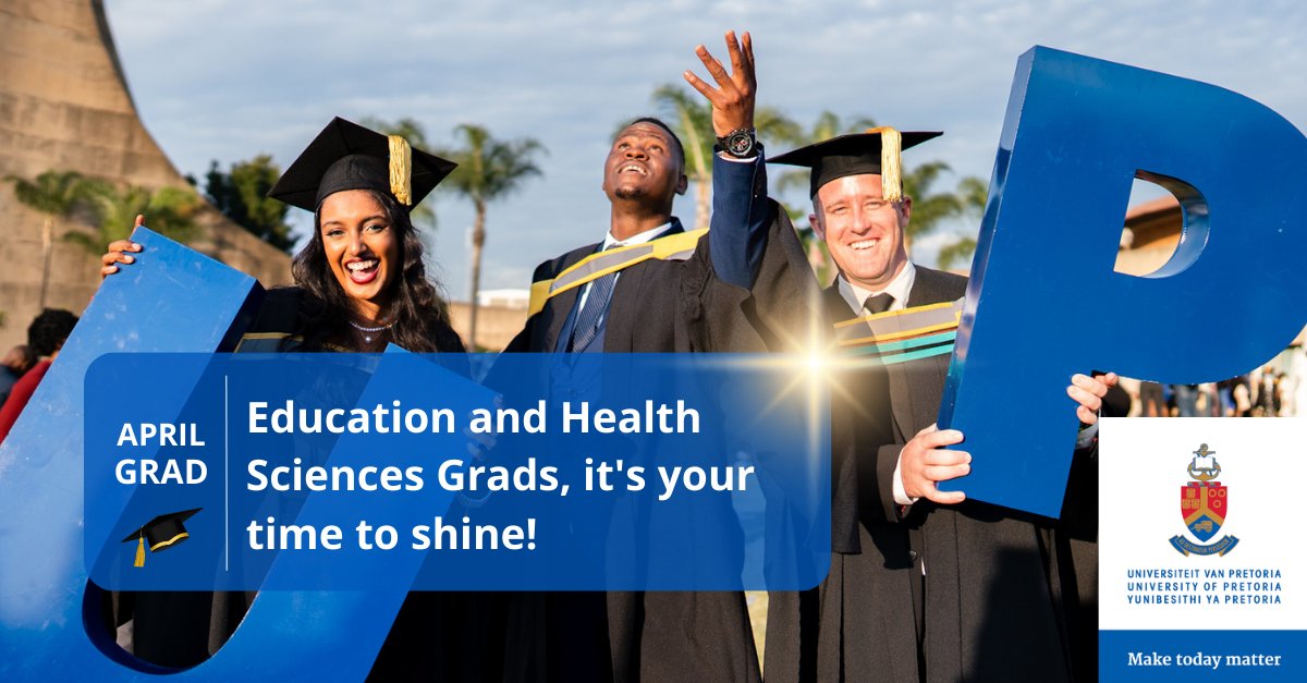 Cheers to the graduates from our Education & Health Sciences Faculties! 🌟 Today should be all about celebrating your remarkable achievements. Well done to each & every one of you! 🎉 Watch the graduation here: ow.ly/jE8m50RhYUa #HelloTuksAlumni #UniversityOfPretoria