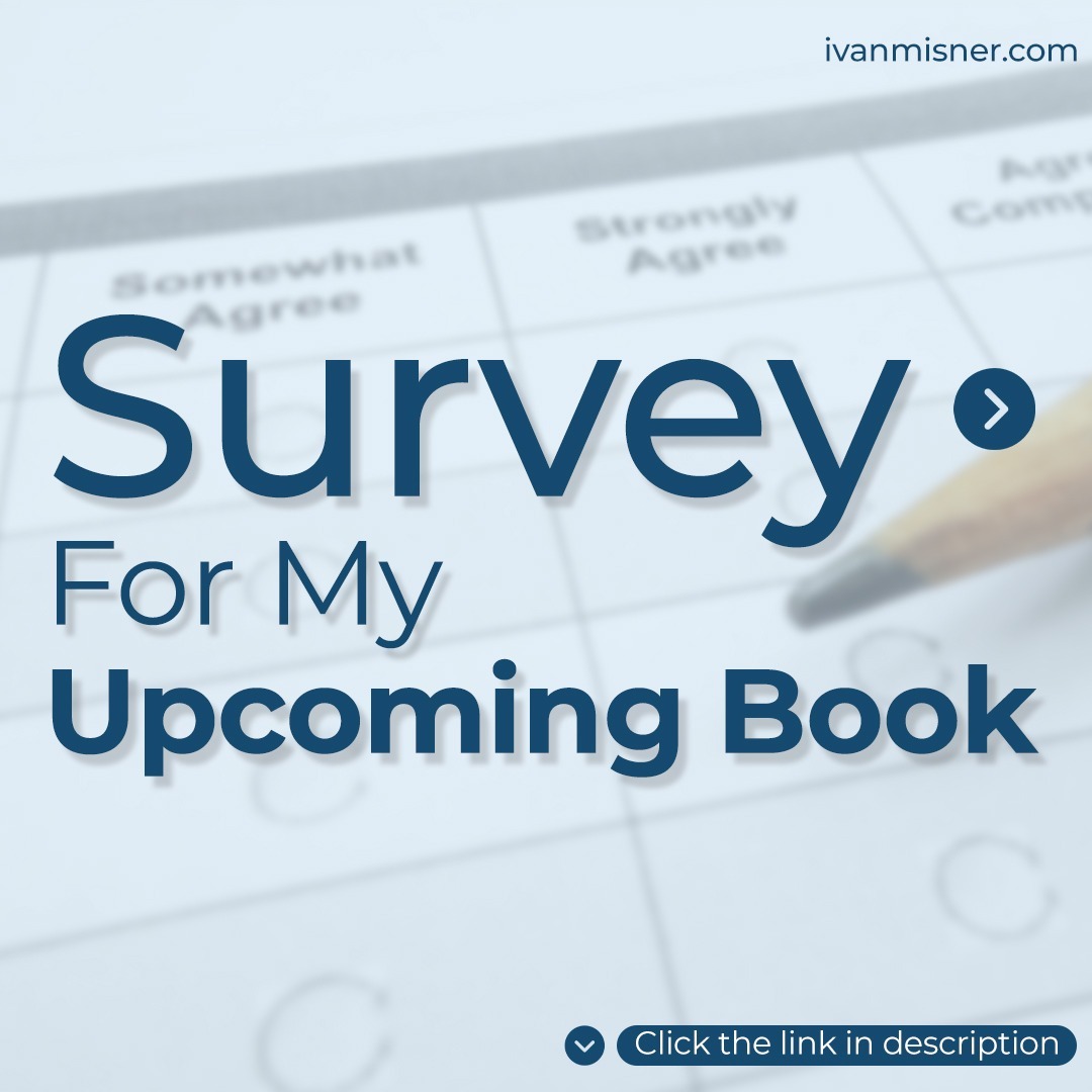 I Need Your Help with the Survey for My Upcoming Book 
We need 200 more people to take the survey. The findings will be used in a future book. If you already took it, thank you! Please share it with your networking partners & friends.  surveymonkey.com/r/Garage2Global