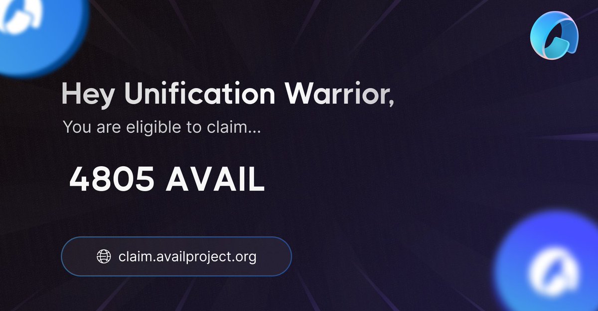 Another one 👌🙏! @availproject