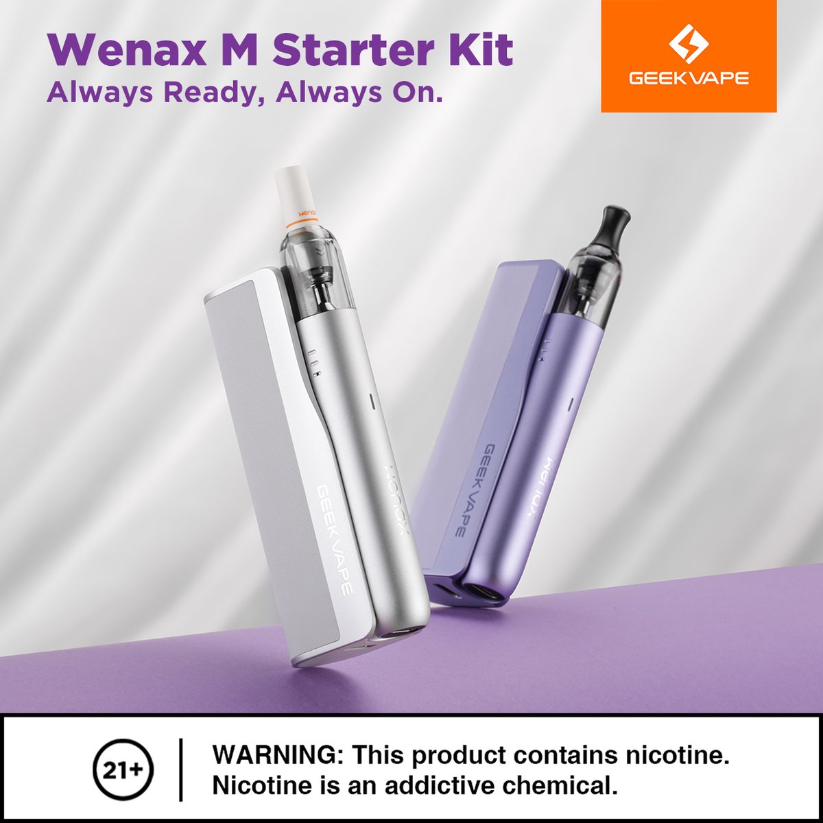 Capture the elegance of moonlit silver and the charm of pastel purple with the Wenax M Starter Kit. Your perfect companions for every moment. ✨ #WenaxMStarterKit #MoonlitSilver #PastelPurple