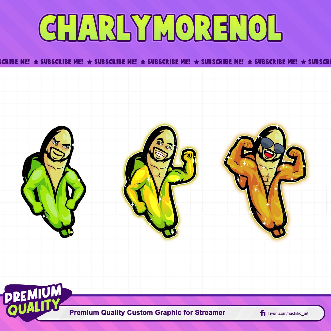 Banana Badges for Twitch / Youtube / Discord / Kick for @charlymorenol By @hachiko__art

DM me if interest! 💌 
Follow my other social media accounts ^.^ 
vgen.co/hachikoart
ko-fi.com/hachikoart

#twitch #twitchemotes #Badgescommission #banana #badges #subbadges #game