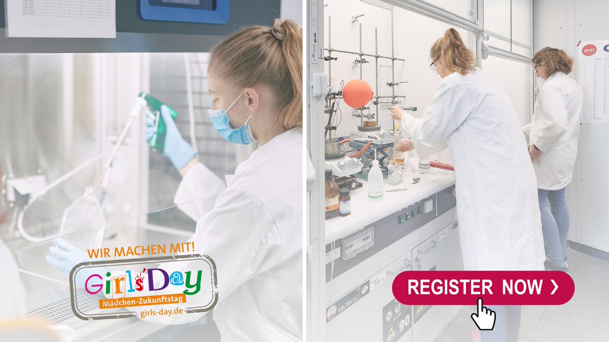 🏃‍♀️Only a couple days left until @Der_GirlsDay will take place on April 25! So hurry up and register for the last remaining spots:

 💊#Cancer #Drug development: girls-day.de/.oO/Show/ifit-…

🔬Skin & #Immunesystem: girls-day.de/.oO/Show/ifit-…

#womeninscience #girlsday #cancerresearch