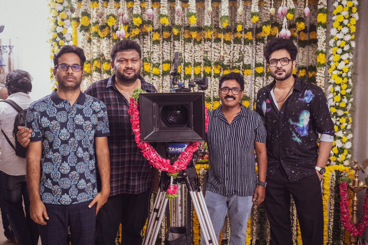 SitharaEnts's tweet photo. #MADSquare BEGINS!! 🕺💥 

It's time to take the FUN to new heights, Here are some clicks from the pooja ceremony which was held on UGADI. ✨🤩

Thank you Starboy #Siddu & @anudeepfilm garu for gracing the ceremony. ❤️

@kalyanshankar23 @vamsi84 #HarikaSuryadevara #SaiSoujanya @NarneNithiin @SangeethShobhan #RamNitin #BheemsCeciroleo @NavinNooli @Shamdatdop @Fortune4Cinemas @SitharaEnts #SrikaraStudios
