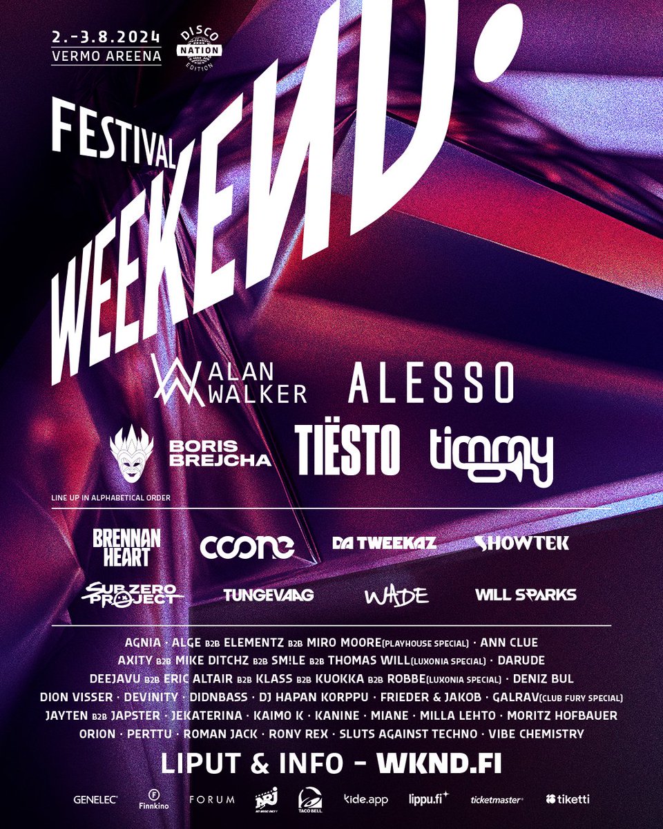 Work hard and good things will happen! 🤩 Happy to announce my debut at mighty Weekend Festival this year (2.08). Bring on summer 2024 🤘🔥