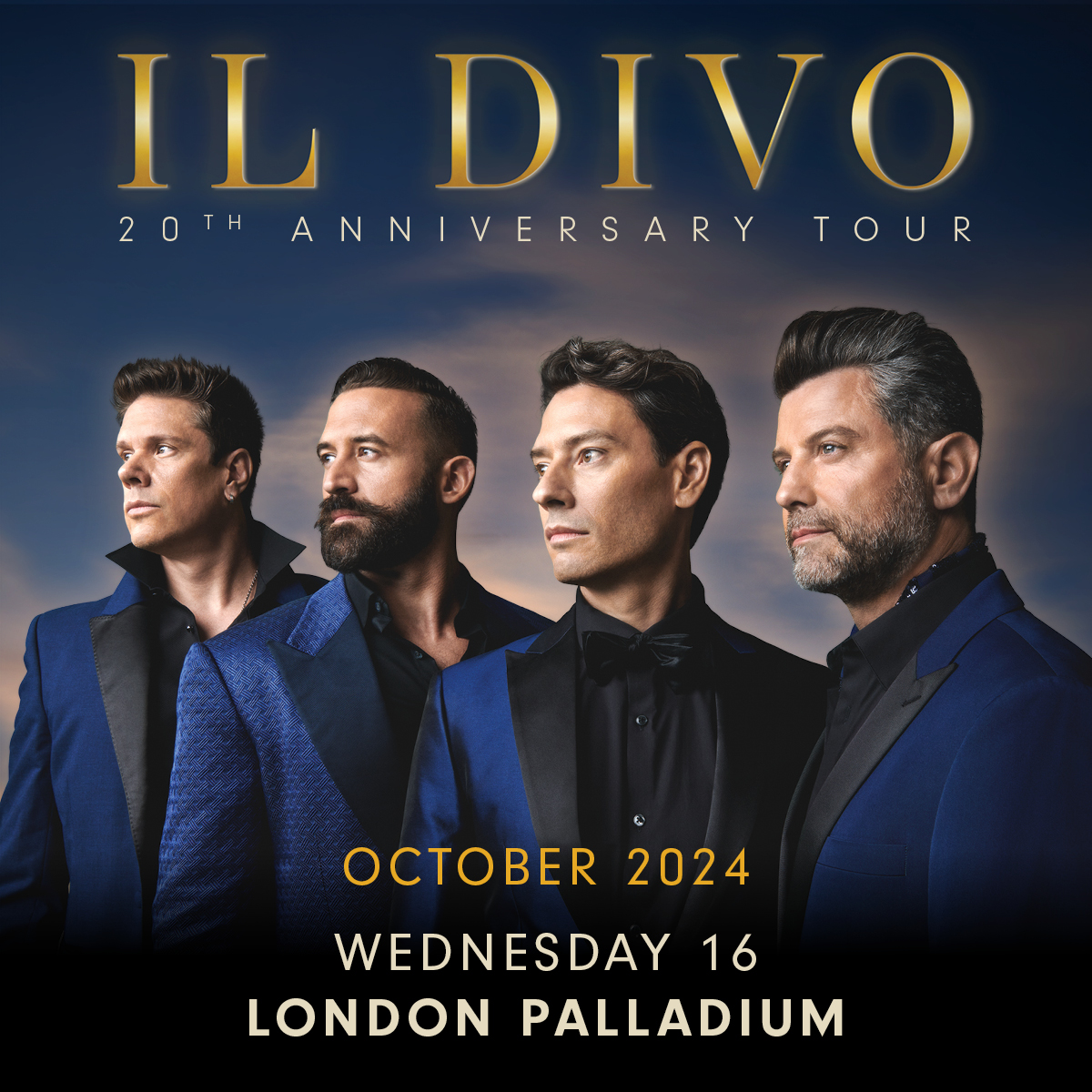 ON SALE NOW: Prepare to be swept away by the powerful voices of @ildivoofficial as the globally renowned classical crossover vocal group play The London Palladium this October! 🎟️ lwtheatres.co.uk/whats-on/il-di…