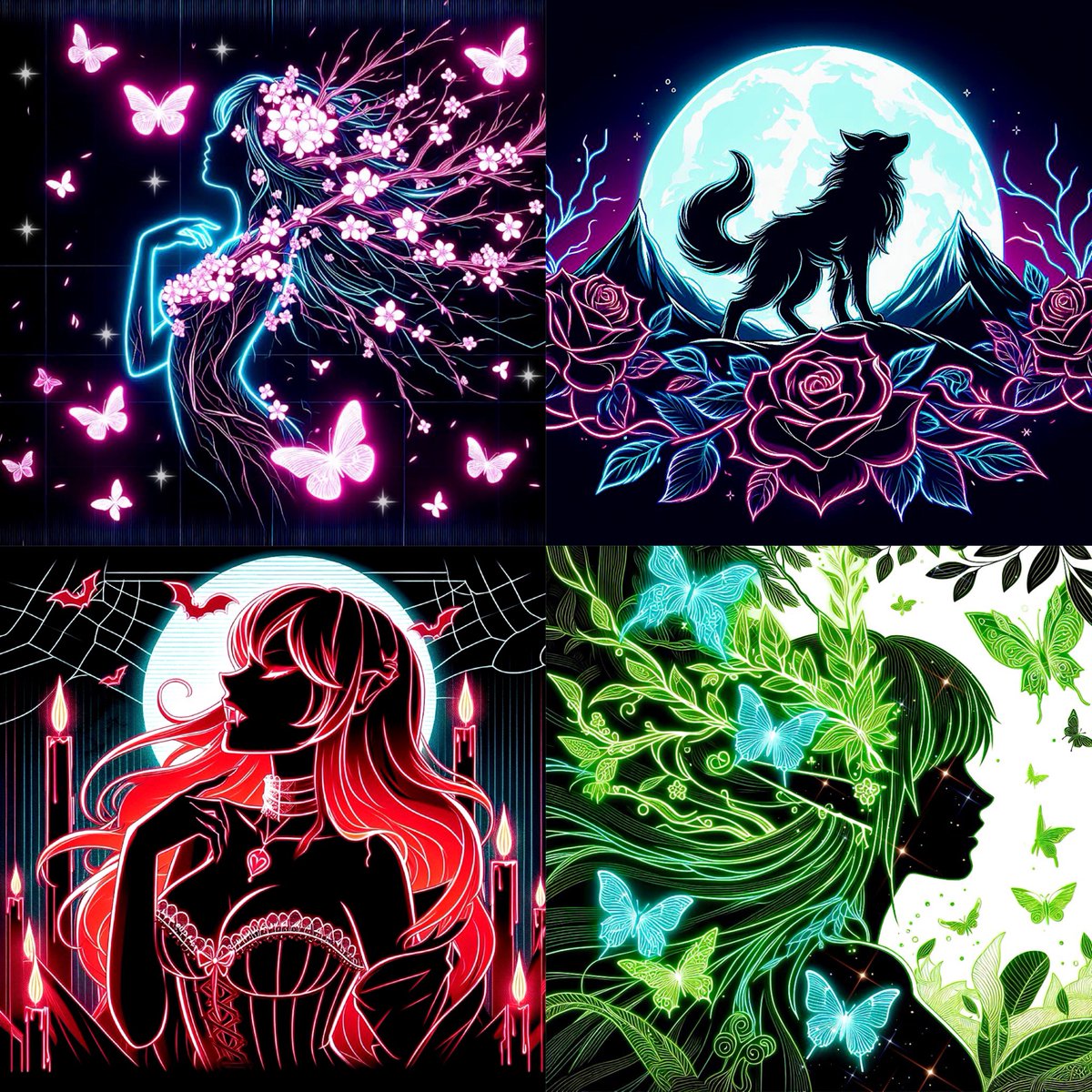 @Danilina_art @objktcom Hello!
@sip_of_coke @sahinsfv 

“Glowing Shadows” collection ✨

1.Bloom
❣️3/6, 3.5 $XTZ

2.A lonely wolf
❣️4/6, 3.5 $XTZ

3.Deadly charm
❣️5/6, 3.5 $XTZ

4.The Elf’s Grace
❣️4/5, 4 $XTZ

objkt.com/collections/KT…