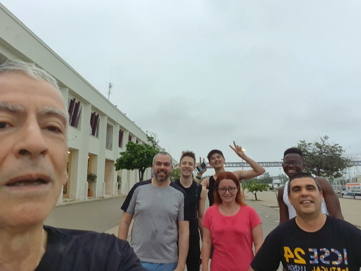 Awesome running team today <a href="/ICSEconf/">ICSE</a>