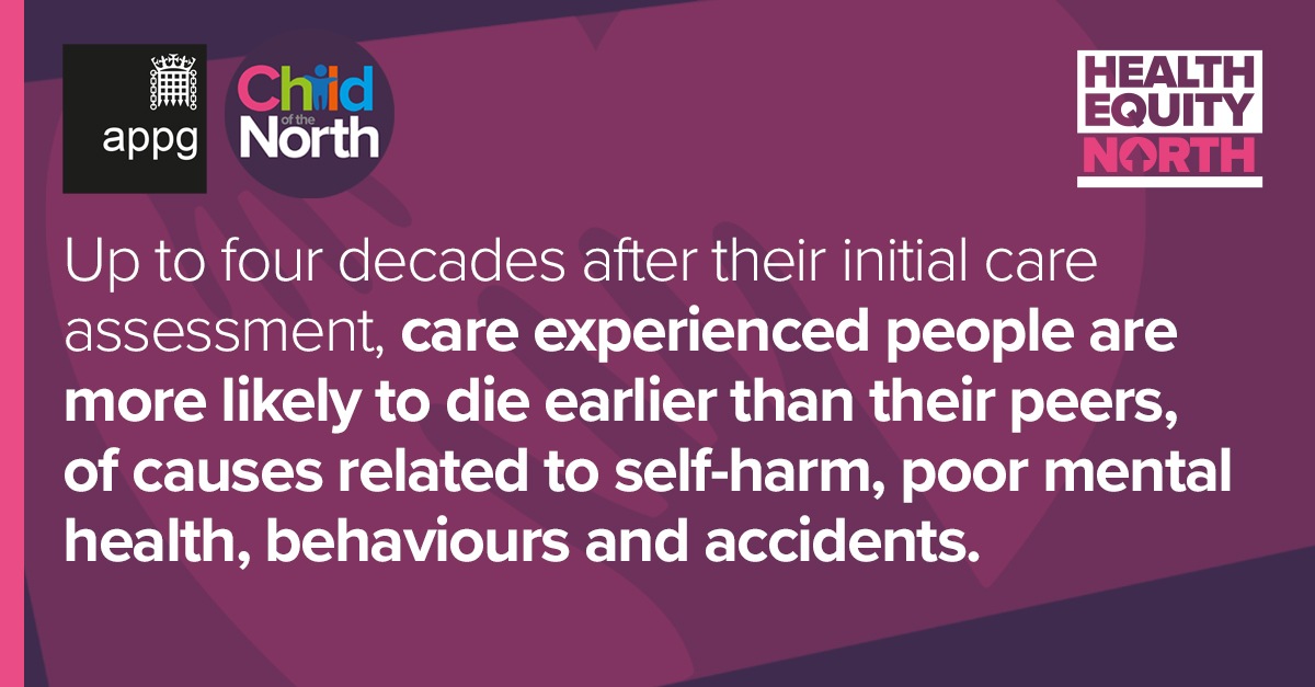 Our Children in Care in the North of England @ChildoftheNort1 report summarises evidence on ethnic inequalities in children’s chances of experiencing care in England, decreasing numbers of foster carers, private profiteering, education disadvantages & more healthequitynorth.co.uk/children-in-th…