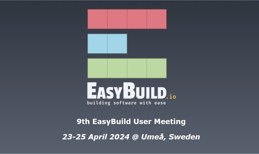 EUPILOT (@pilot_euproject) on Twitter photo Tune in next Tuesday for #EUPILOT's keynote session at the 9th #EasyBuild User Meeting at <a href="/umeauniversity/">Umeå University</a>, Sweden, by <a href="/miquel_pericas/">Miquel Pericàs</a> (<a href="/chalmersuniv/">Chalmers University of Technology</a>)
➡️April 23, 13:30-15:00 CEST
➡️Agenda and live stream eupilot.eu/event/eupilots……
<a href="/easy_build/">EasyBuild (easybuild@mast.hpc.social)</a> #HPC #RISCV Tune in next Tuesday for #EUPILOT's keynote session at the 9th #EasyBuild User Meeting at <a href="/umeauniversity/">Umeå University</a>, Sweden, by <a href="/miquel_pericas/">Miquel Pericàs</a> (<a href="/chalmersuniv/">Chalmers University of Technology</a>)
➡️April 23, 13:30-15:00 CEST
➡️Agenda and live stream eupilot.eu/event/eupilots……
<a href="/easy_build/">EasyBuild (easybuild@mast.hpc.social)</a> #HPC #RISCV