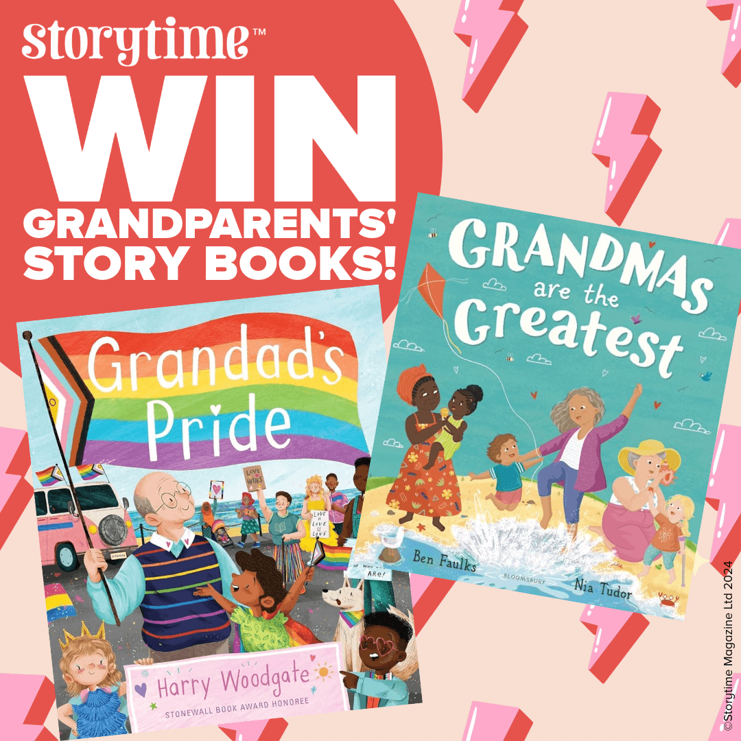 Giveaway! WIN a bundle of stories celebrating … GRANDPARENTS! Hooray for grandmas and grandpas and stories that make us smile.

To enter

1. FOLLOW @storytimemag

2. LIKE &amp; REPOST

3. TAG friends

Closes at 11.59pm 30/4/2024 UK only

T&amp;C's  bit.ly/2Y29d33