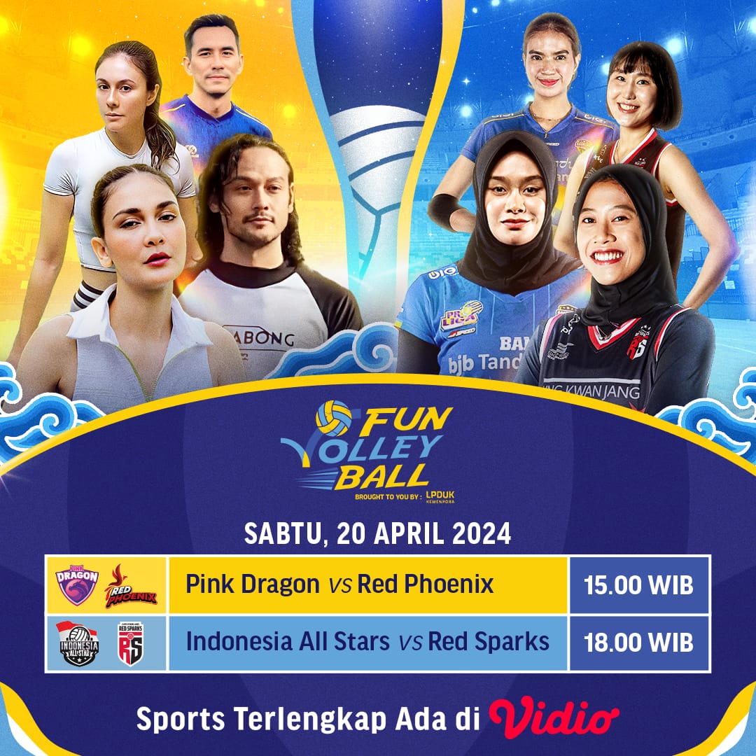 SENGIT DAN PASTI SERU DI FUN VOLLEYBALL 🇮🇩🏐

Jangan lewatkan semua keseruannya di Fun Volleyball, 20 Apr 2024 mulai pukul 15:00 Wib live di Vidio 📲
vidio.com/categories/vol…

#SportsTerlengkapAdaDiVidio #FunVolleyball #TimnasIndonesia #RedSparks