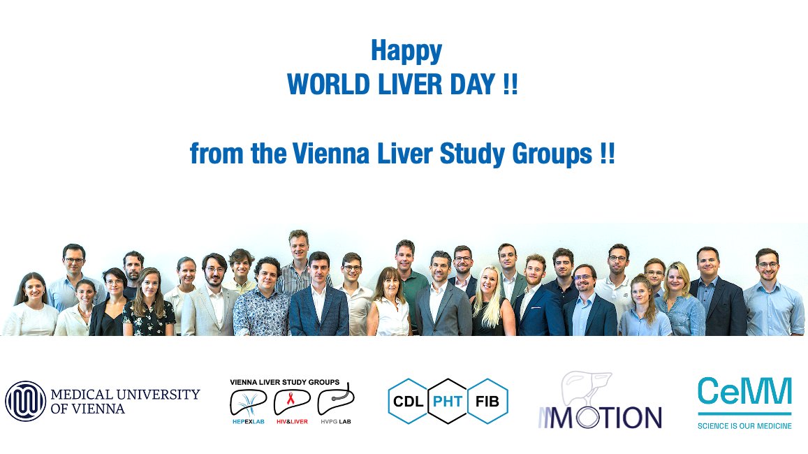 #livertwitter Happy #WorldLiverDay from the @MedUni_Wien !! @EASLnews @AASLDtweets @BavenoCoop