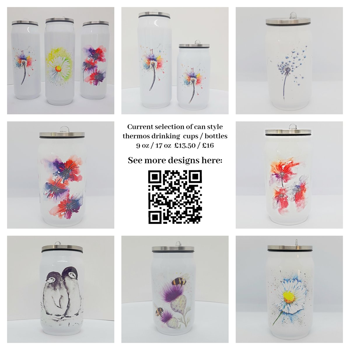 Whatever your choice, these can style drinks bottles / cups will keep your drink however you like it art-by-lacey.sumupstore.com/products?categ… #EarlyBiz #drinks #art #bottle #MHHSBD #CraftBizParty
