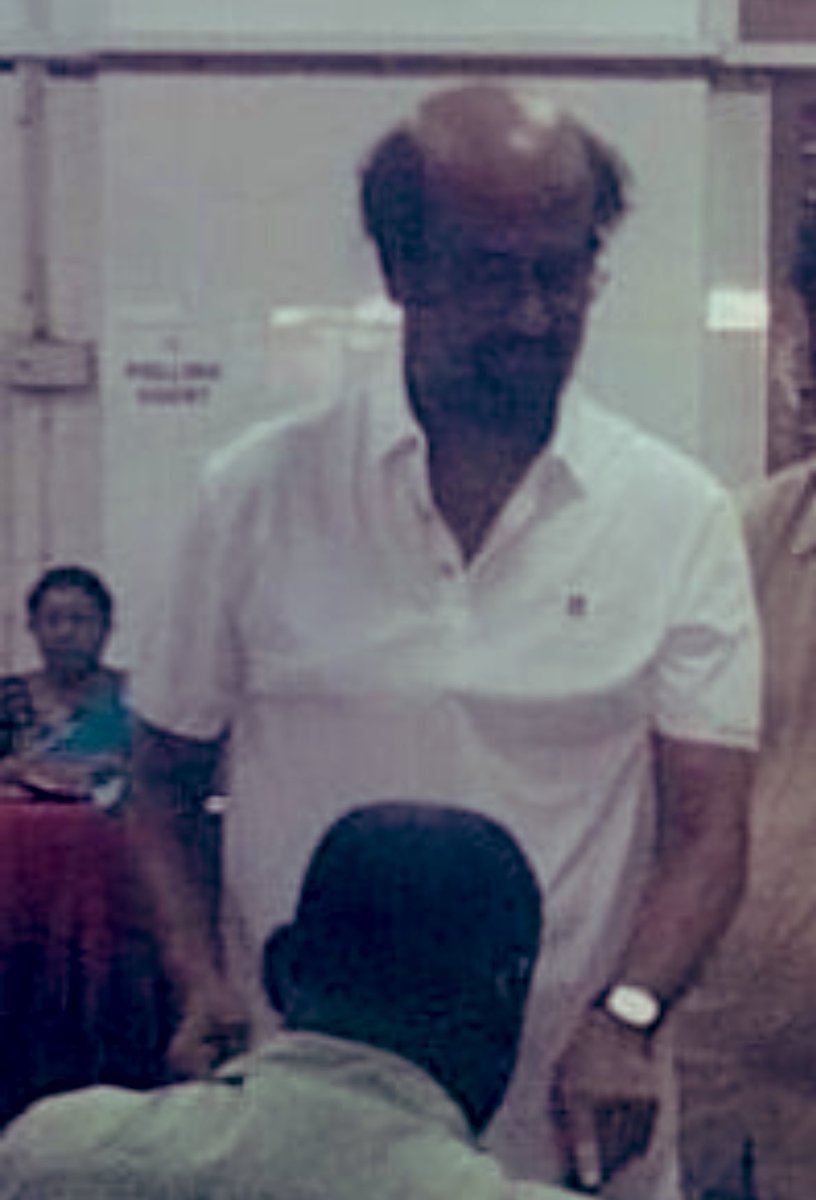 It’s a matter of pride that my name was on the EVM machine superstar @rajinikanth voted in today. 🔥🔥