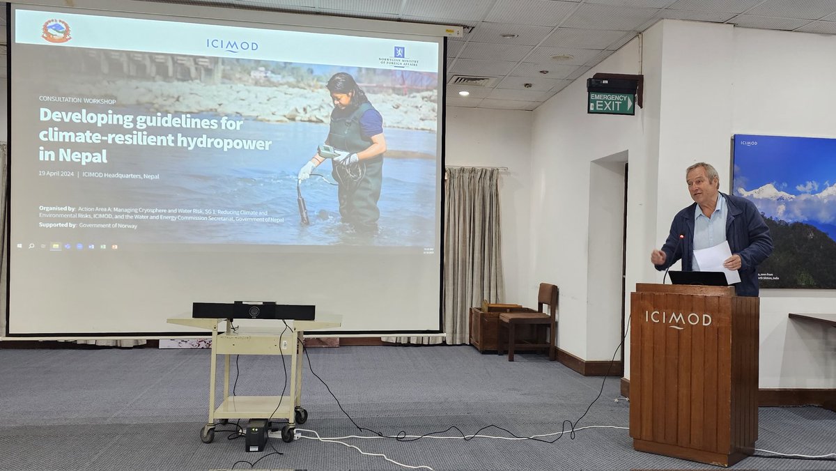 arunbshrestha's tweet photo. An important milestone!
With #WECS, #GON, @icimod presents draft #ClimateResilient #hydropower #guideline. Valuable stakeholder inputs will further improve the guideline.
@NorwayinNepal
@NDRI_Nepal @LouDelBello @IBNOffice @DivasBasnyat https://t.co/QzHCKAbPvo