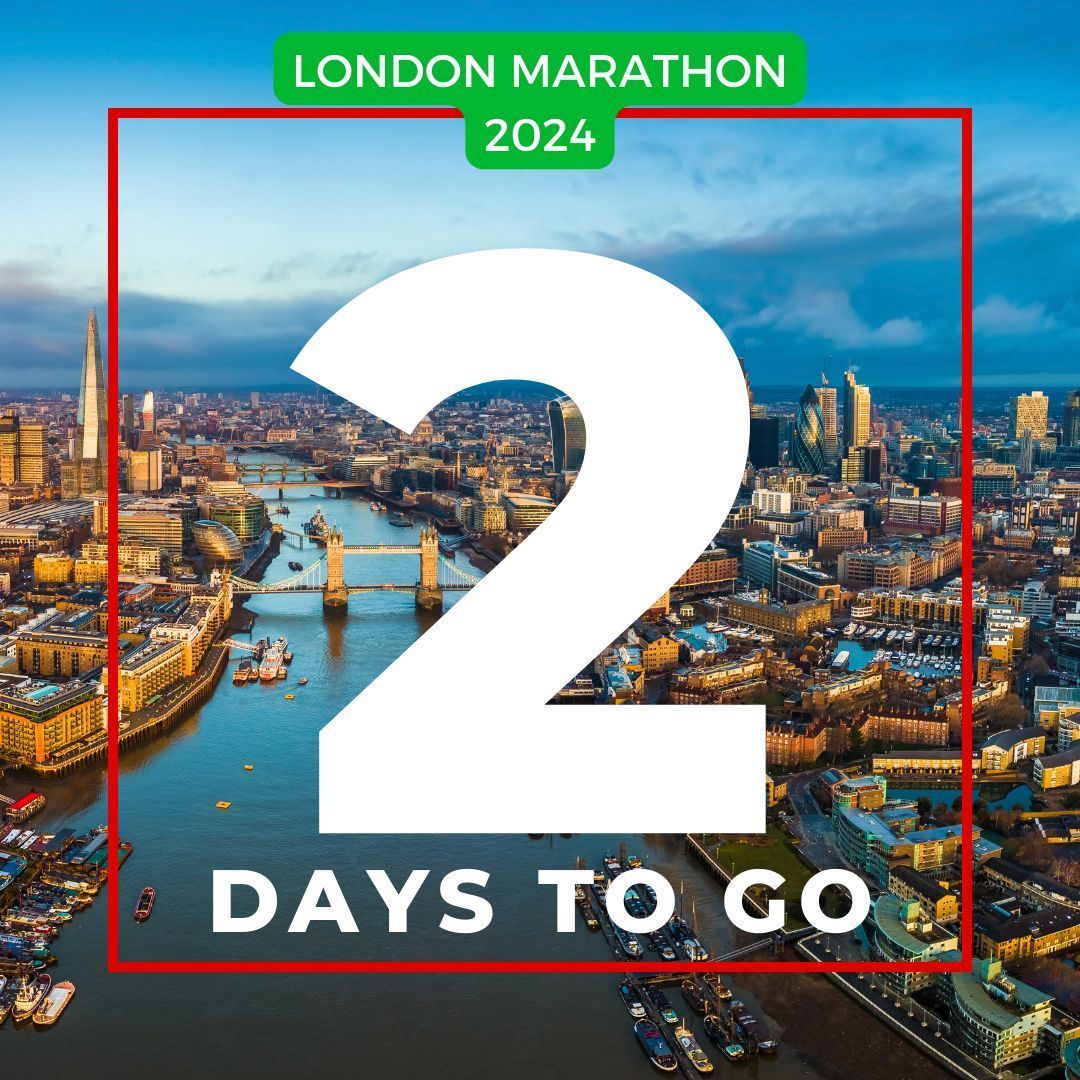 2 days to go until @LondonMarathon! Our runners have been training so hard and we're so grateful for all their work. If you want to learn more about our runners and donate, click here: shorturl.at/ABKV9 #LondonMarathon #Charity #Fundraising #SportforCharity