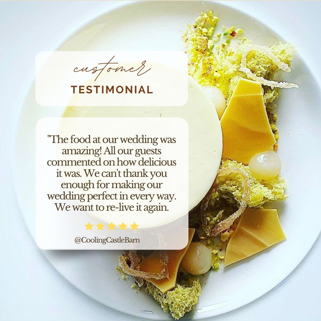 When it comes to our food...please don't just take our word for it.

As part of your wedding package with us you'll be invited in for a supper night where you will get to taste our food and drink ❤️

If you'd like to come and have a peek then please do just contact us directly ❤️