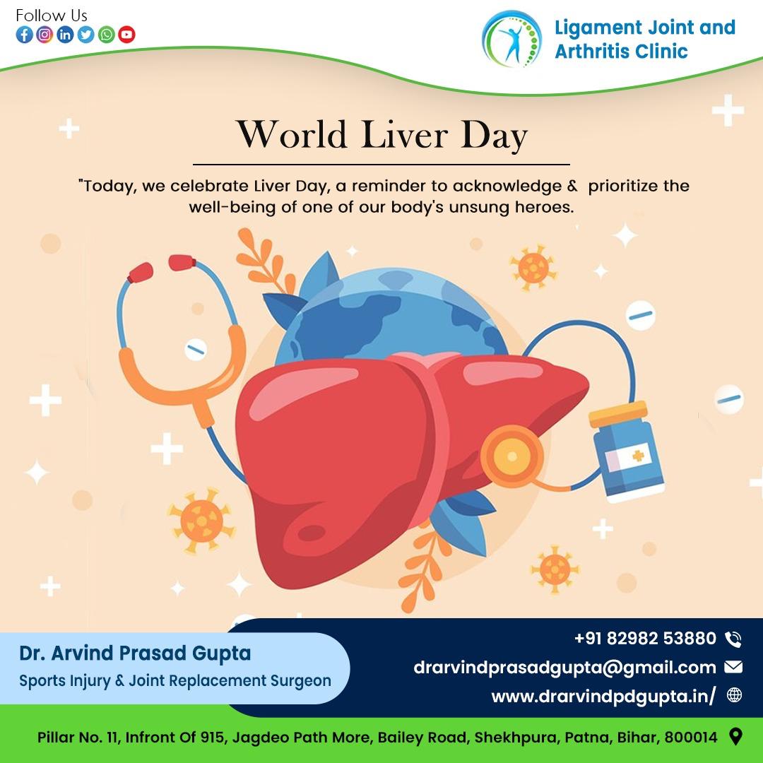 drarvind_gupta's tweet photo. 𝐇𝐚𝐩𝐩𝐲 𝐖𝐨𝐫𝐥𝐝 𝐋𝐢𝐯𝐞𝐫 𝐃𝐚𝐲! 🎉 𝐋𝐞𝐭'𝐬 𝐭𝐚𝐤𝐞 𝐭𝐡𝐢𝐬 𝐨𝐩𝐩𝐨𝐫𝐭𝐮𝐧𝐢𝐭𝐲 𝐭𝐨 𝐬𝐡𝐢𝐧𝐞 𝐚 𝐥𝐢𝐠𝐡𝐭 𝐨𝐧 𝐨𝐧𝐞 𝐨𝐟 𝐨𝐮𝐫 𝐛𝐨𝐝𝐲'𝐬 𝐮𝐧𝐬𝐮𝐧𝐠 𝐡𝐞𝐫𝐨𝐞𝐬 – 𝐭𝐡𝐞 𝐥𝐢𝐯𝐞𝐫. #liverday #liver #worldliverday #healthyliver #Wellness https://t.co/oOcC7cpvCF