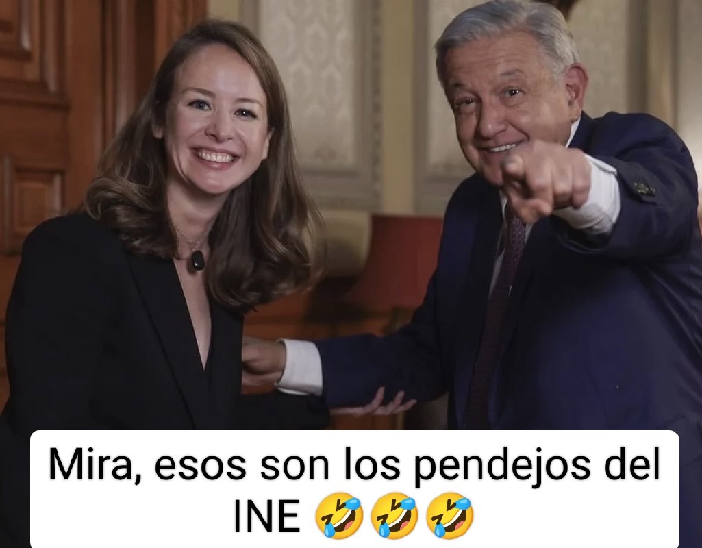 JAJAJAJAJA @inafinogenova @INEMexico