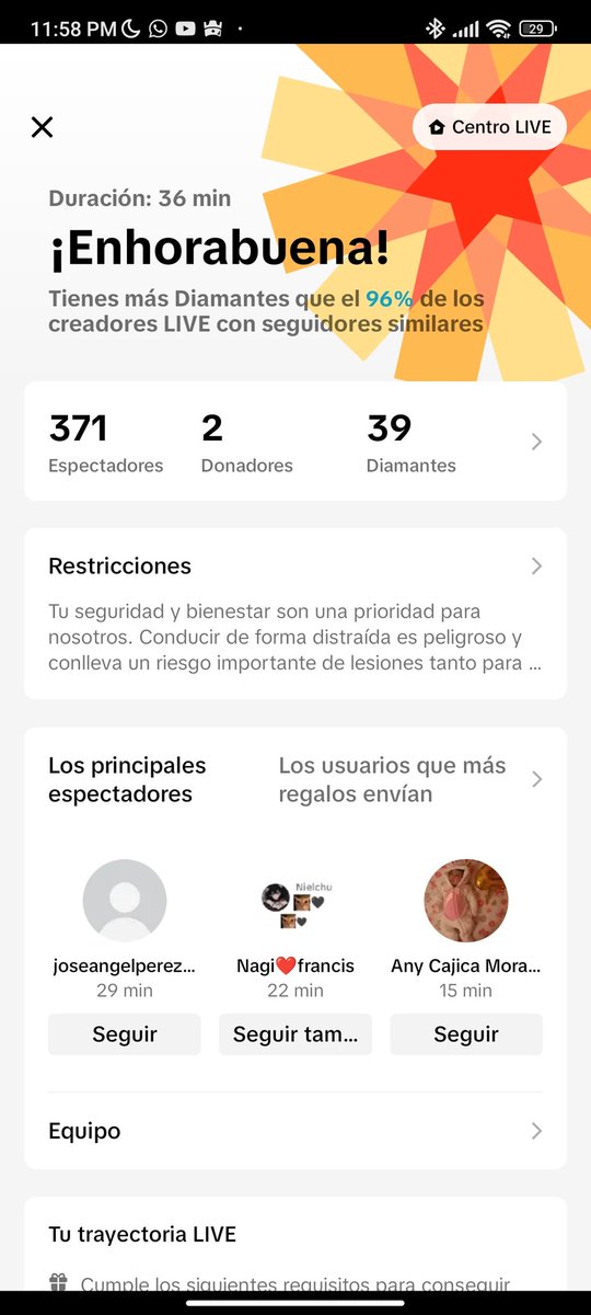 Top 75 del mundo y mi primer directo en tiktok, impactado por todos los regalos que me dieron🫰🏻