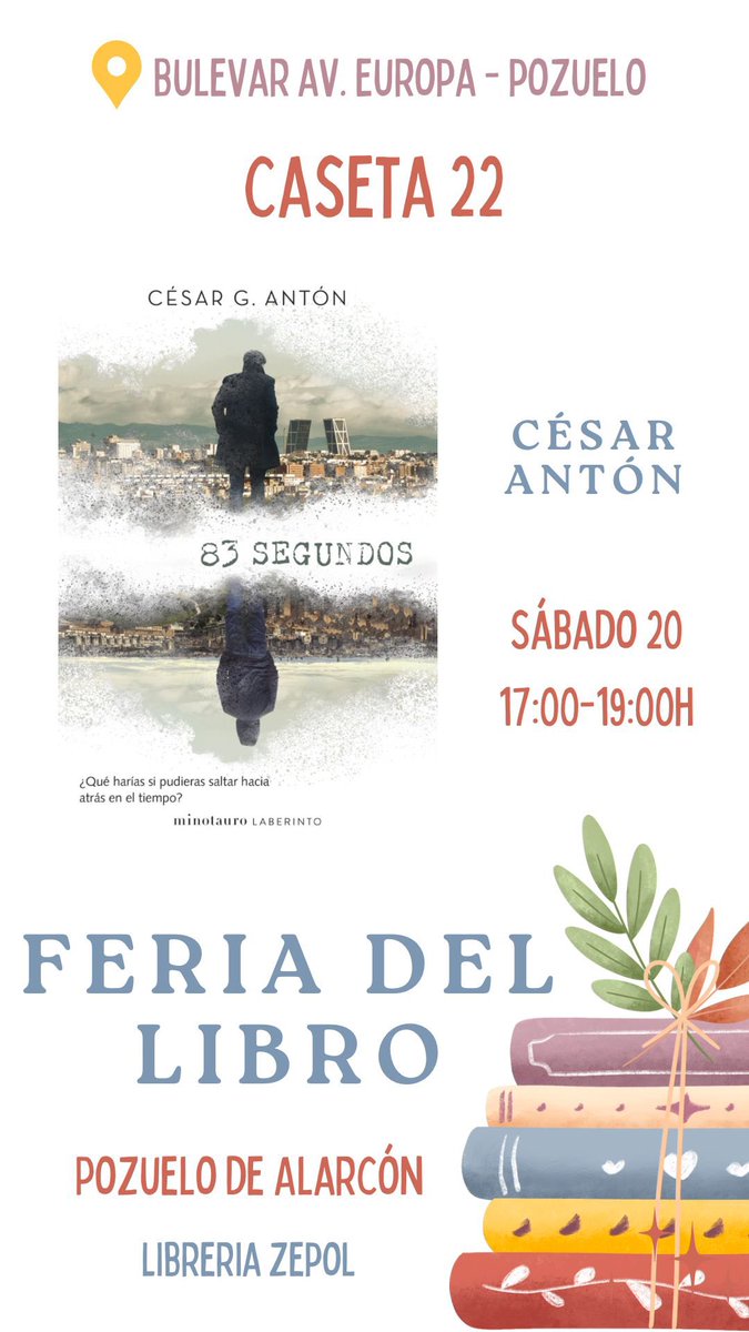 CESAR_G_ANTON's tweet photo. Sábado a las 17:00. Si alguien se anima a pasarse por Pozuelo firmo mi libro junto con  @taylorswift13, @BellinghamJude, @PenelopeCruzOfi y @BarackObama. Igual alguno se cae, pero yo estoy seguro. @libreria_zepol https://t.co/w7kc8KmbYg