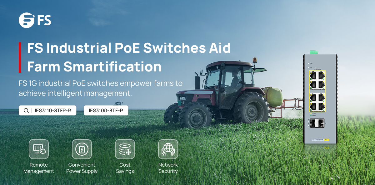 Experience the agricultural network's upgrade revolution! With industrial-grade PoE switches, FS tailors customised farm network upgrade solutions, bringing more efficient network power supply and management to farms. bit.ly/4deGmKC
#poeswitch #farm #FSsolution