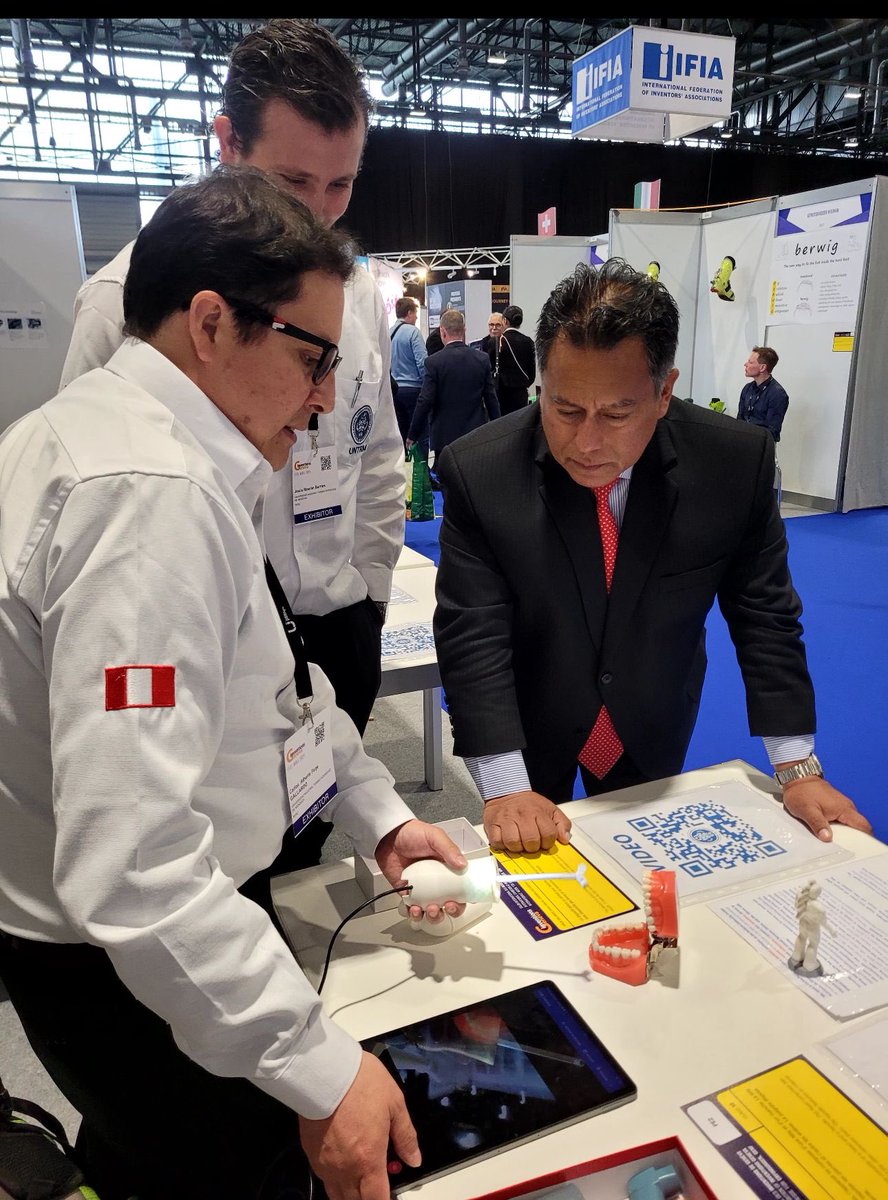 Como una demostración al mundo de nuestra capacidad de investigación e innovación, el #Perú 🇵🇪 viene participando con éxito en la edición 2024 del “Salón Internacional de #Invenciones de #Ginebra” que se desarrolla del 17 al 21 de abril. Nuestro país es el único Latinoamericano