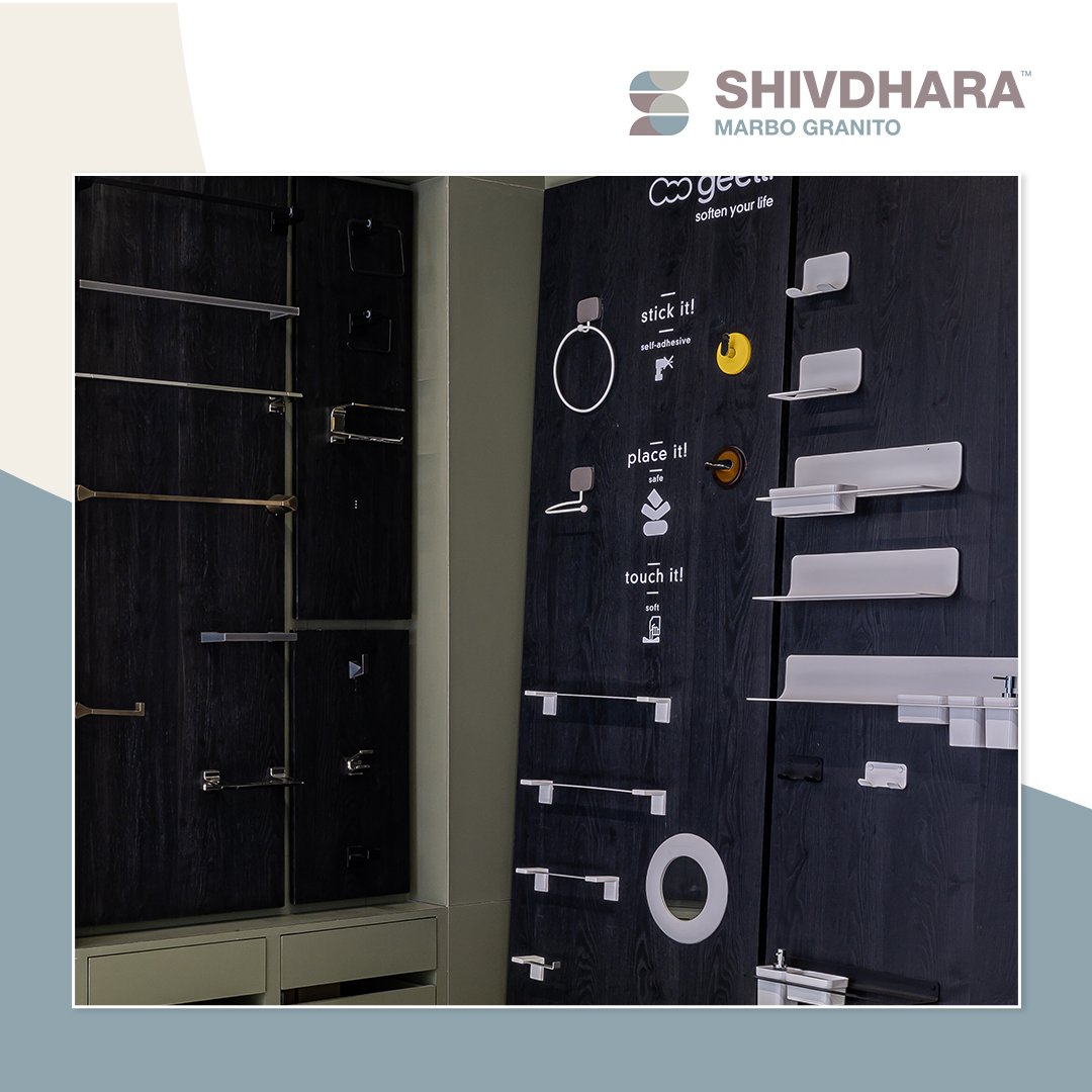 A gamut of bathroom accessories to elevate your space's appeal. 

Visit our showroom today.

#shivdharaindia #marble #tiles #granite #naturalstone #bathware #uniquedesigns #imported #homedecor #lifestyle #integrity #innovation #bestinthecity #interiordecor #livedisplay