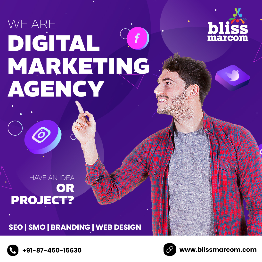 Bliss Marcom is the best digital marketing agency in Noida (Delhi NCR). We offer Best Digital marketing services Like #WebDesign & Development, #ContentMarketing, and #SocialMediaMarketing, etc. Visit bit.ly/48w9Ek1 Call 8745015630 #BlissMarcom #DigitalMarketingAgency